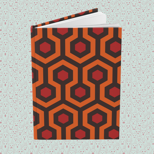 Overlook Hotel Carpet Inspired Pattern Hardcover Journal Matte | Horror Movie Merch | Classic Horror Notebook
