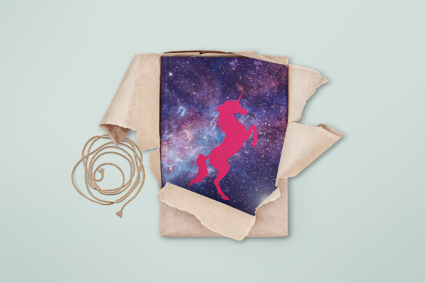 Cosmic Unicorn Chronicles Hardcover Notebook Journal Matte | Cosmic Themed Journal | Unicorn in Galaxies Diary | Stars in the Universe Notepad