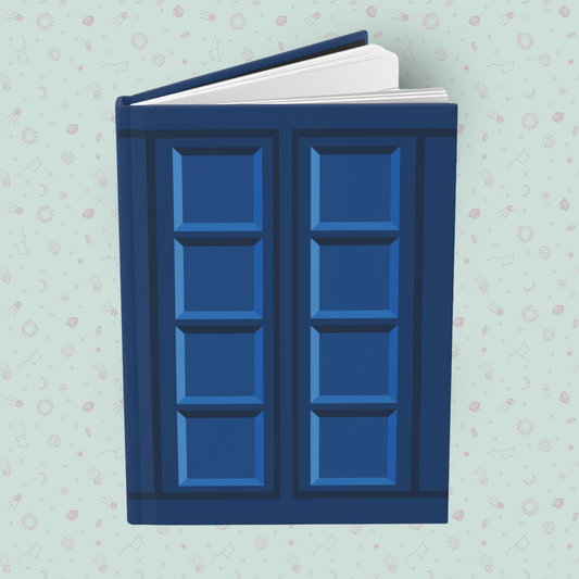 River Song's Diary Hardcover Journal Matte | 75 Lined Perforated Pages | Doctor Who Memorabilia | Minimalist TARDIS Notebook | Dr. Who Merch