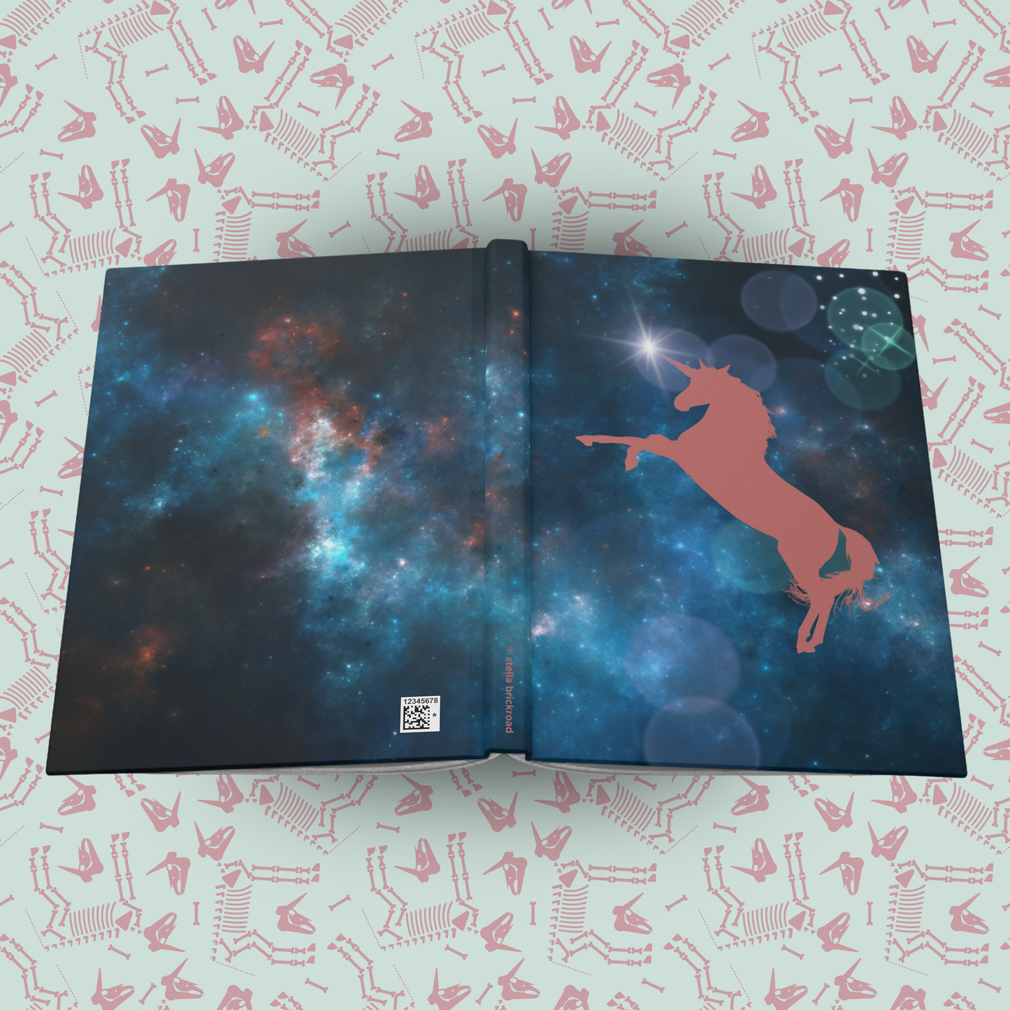 Celestial Unicorn Chronicles Hardcover Journal Notebook Matte | Cosmic Themed Journal | Unicorn in Galaxies Diary | Stars in the Universe Notepad