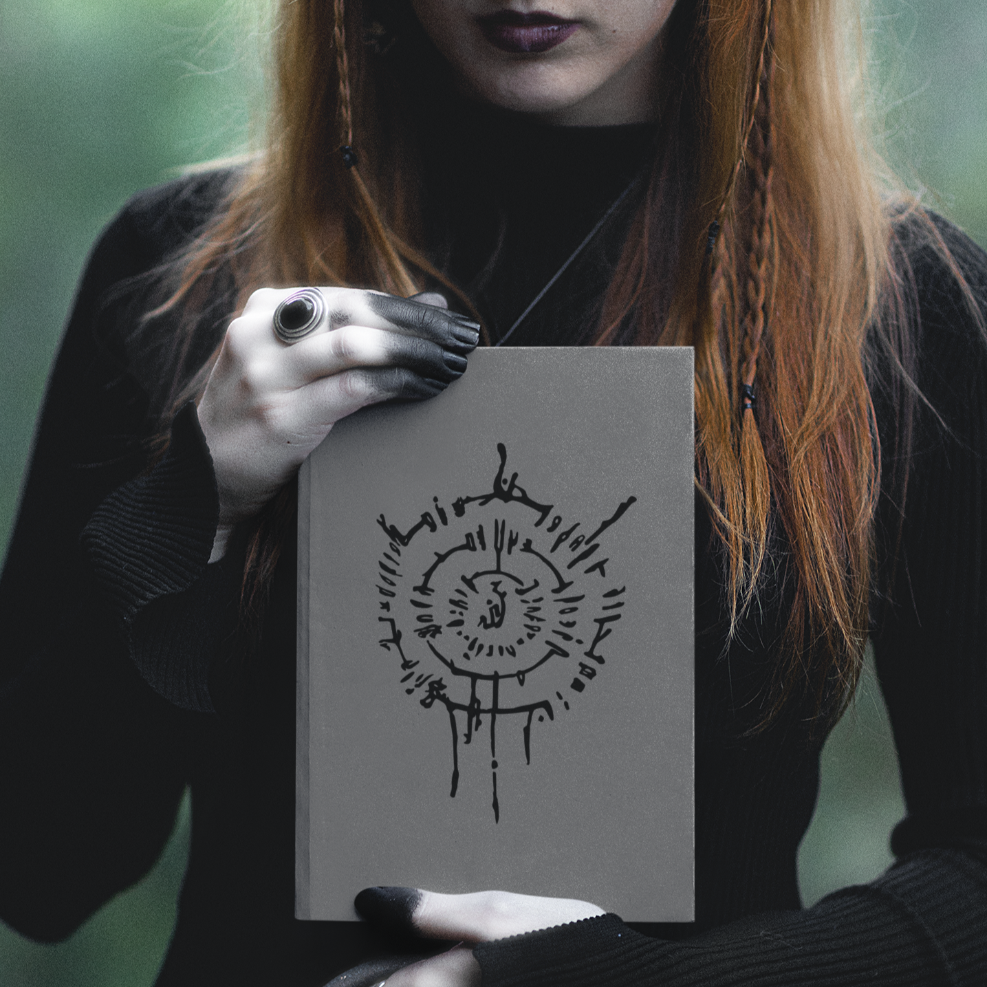 Astarion Scar Ink Smudge Hardcover Journal Notebook | BG3 Themed Notebook | Video Game Merch | Hardcover Lined Perforated Journal