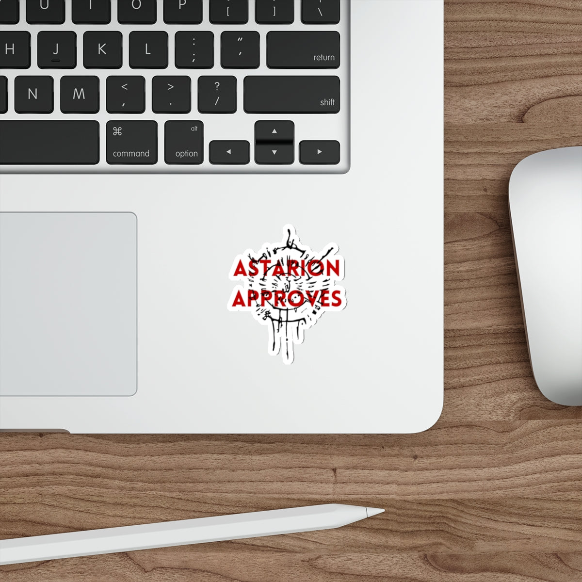 Astarion Approves Overlay Die-Cut Sticker | Video Game Merch | Astarion Infernal Brand Sticker | BG3 Merch | Sexy Emo Vampire Gift | Elf Rogue RPG Character Sticker