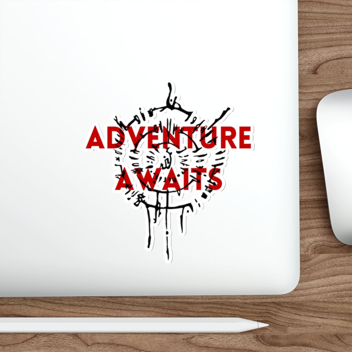 Astarion Adventure Awaits Overlay Die-Cut Sticker | Video Game Merch | Astarion Infernal Brand Sticker | BG3 Merch | Sexy Emo Vampire Gift | Elf Rogue RPG Character Sticker