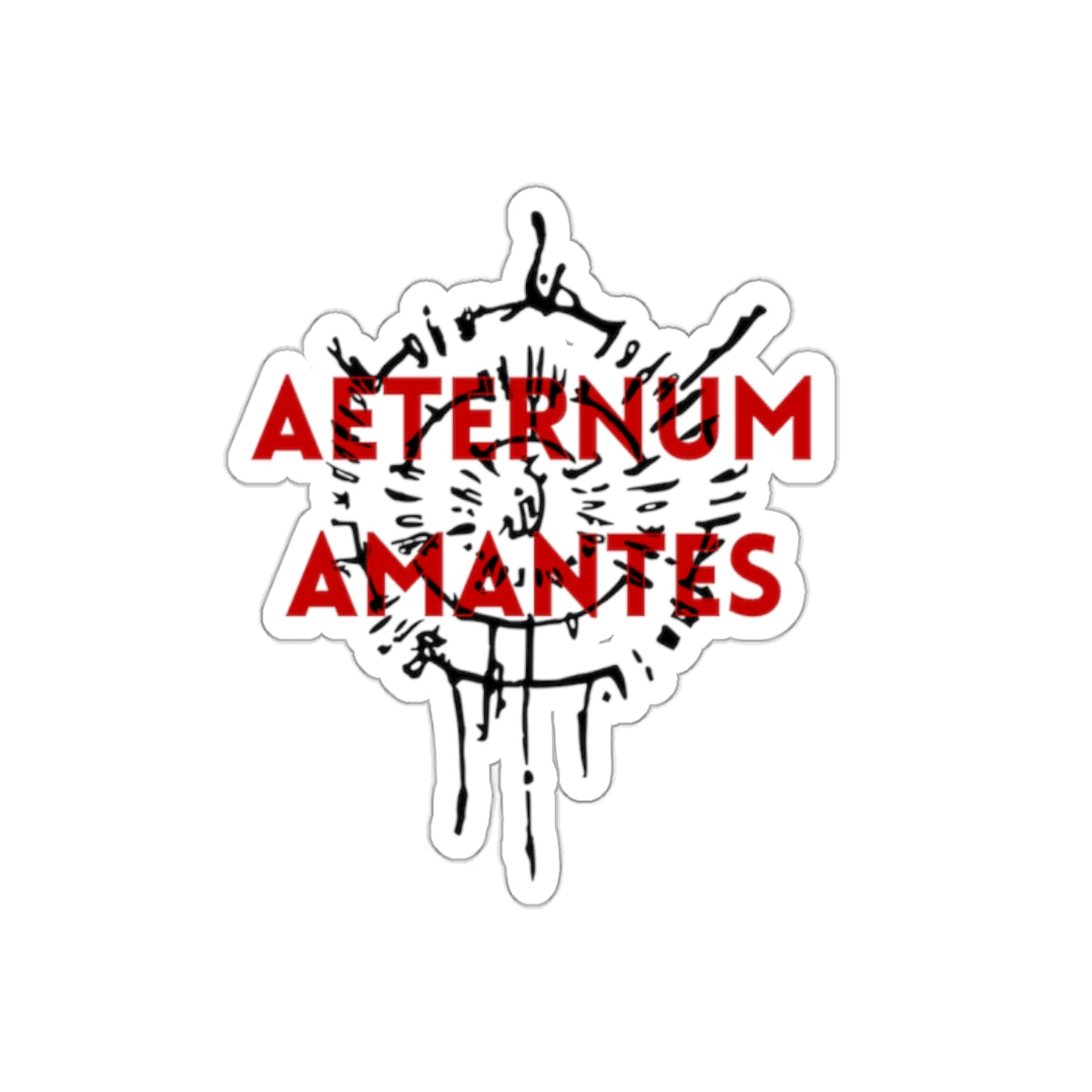 Astarion Aeternum Amantes Overlay Die-Cut Sticker | Video Game Merch | Astarion Infernal Brand Sticker | BG3 Merch | Sexy Emo Vampire Gift | Elf Rogue RPG Character Sticker