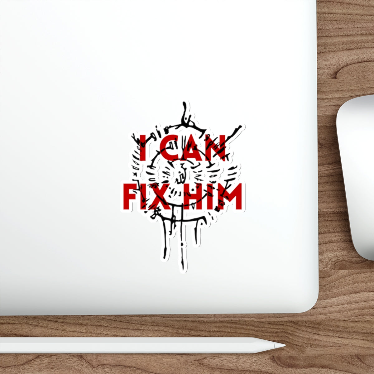 Astarion I Can Fix Him Overlay Die-Cut Sticker | Video Game Merch | Astarion Infernal Brand Sticker | BG3 Merch | Sexy Emo Vampire Gift | Elf Rogue RPG Character Sticker