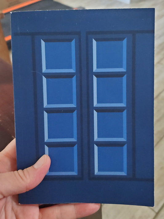 River Song's Diary Softcover Journal Matte | 75 Lined Numbered Pages | Dr Who Memorabilia | Minimalist Blue Police Box Notebook | Wibbly Wobbly Timey Wimey Notebook