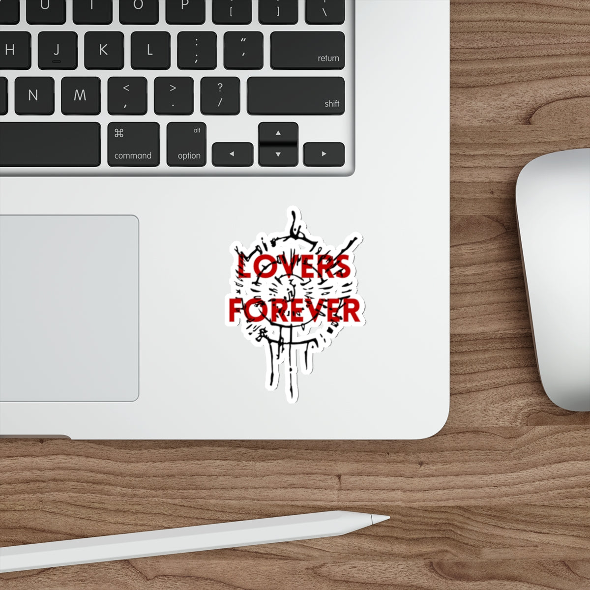 Astarion Lovers Forever Overlay Die-Cut Sticker | Video Game Merch | Astarion Infernal Brand Sticker | BG3 Merch | Sexy Emo Vampire Gift | Elf Rogue RPG Character Sticker