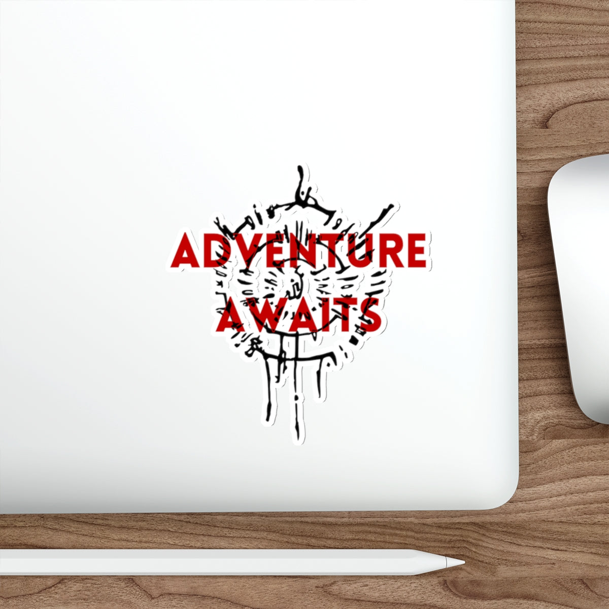 Astarion Adventure Awaits Overlay Die-Cut Sticker | Video Game Merch | Astarion Infernal Brand Sticker | BG3 Merch | Sexy Emo Vampire Gift | Elf Rogue RPG Character Sticker