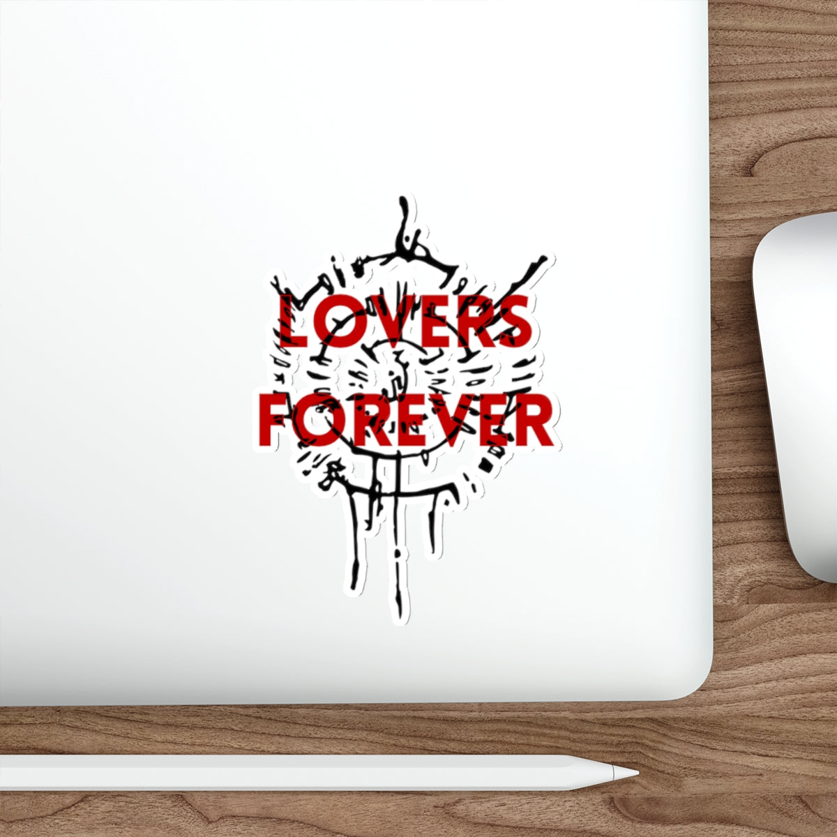 Astarion Lovers Forever Overlay Die-Cut Sticker | Video Game Merch | Astarion Infernal Brand Sticker | BG3 Merch | Sexy Emo Vampire Gift | Elf Rogue RPG Character Sticker