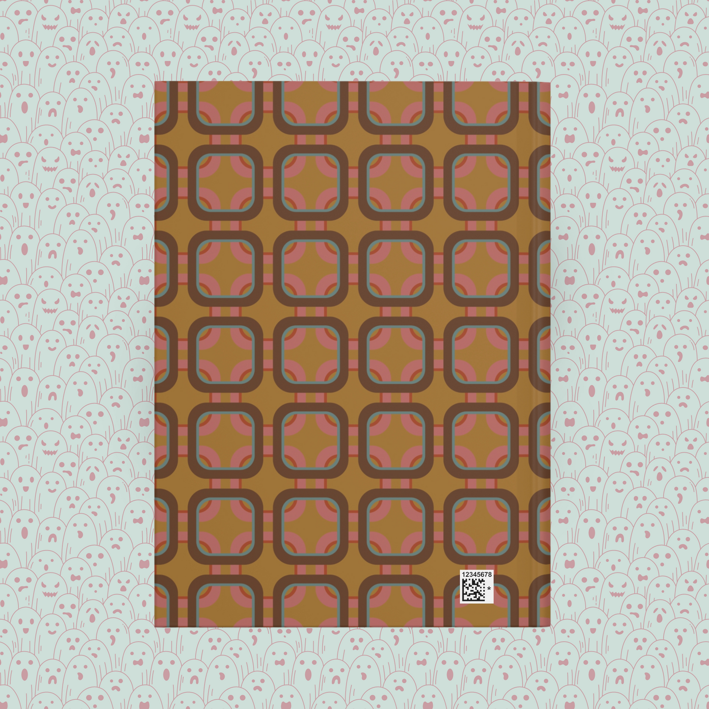 Overlook Hotel Gold Room Carpet Inspired Pattern Hardcover Journal Matte | Horror Movie Merch | Classic Horror Notebook