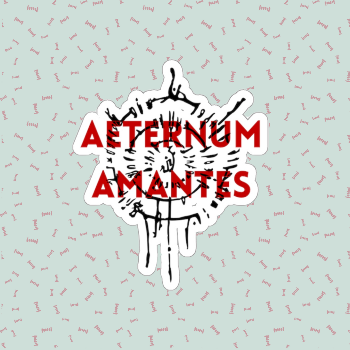 Astarion Aeternum Amantes Overlay Die-Cut Sticker | Video Game Merch | Astarion Infernal Brand Sticker | BG3 Merch | Sexy Emo Vampire Gift | Elf Rogue RPG Character Sticker