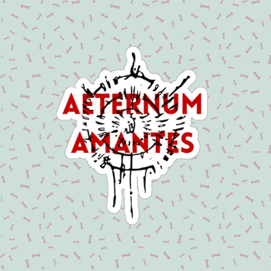 Astarion Aeternum Amantes Overlay Die-Cut Sticker | Video Game Merch | Astarion Infernal Brand Sticker | BG3 Merch | Sexy Emo Vampire Gift | Elf Rogue RPG Character Sticker