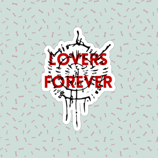 Astarion Lovers Forever Overlay Die-Cut Sticker | Video Game Merch | Astarion Infernal Brand Sticker | BG3 Merch | Sexy Emo Vampire Gift | Elf Rogue RPG Character Sticker