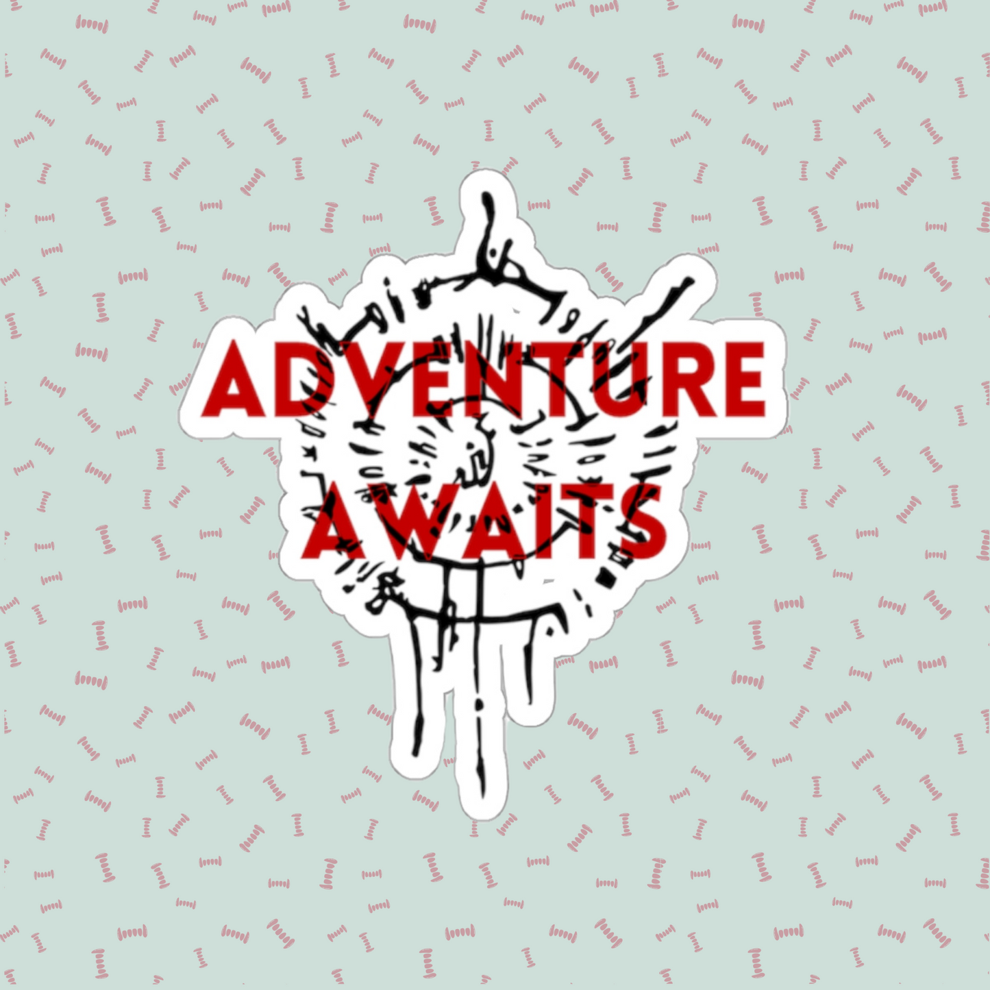 Astarion Adventure Awaits Overlay Die-Cut Sticker | Video Game Merch | Astarion Infernal Brand Sticker | BG3 Merch | Sexy Emo Vampire Gift | Elf Rogue RPG Character Sticker