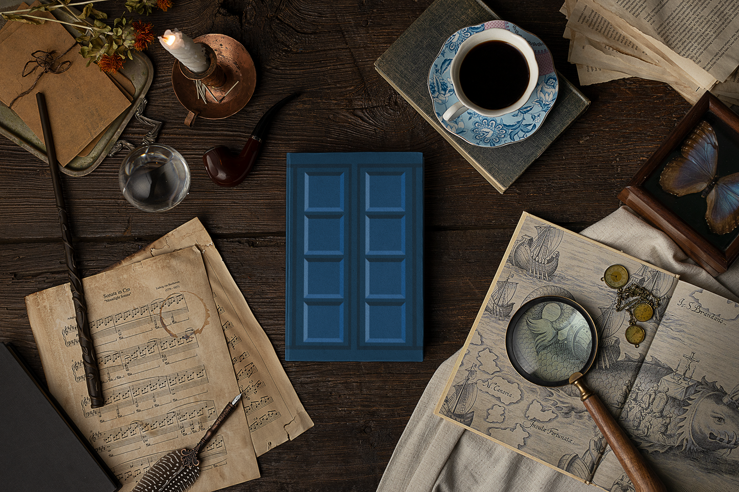 River Song's Diary Hardcover Journal Matte | 75 Lined Perforated Pages | Doctor Who Memorabilia | Minimalist TARDIS Notebook | Dr. Who Merch