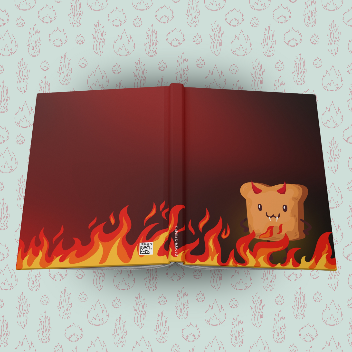 Toasted Bread of Darkness Hardcover Journal Notebook | Cute Creepy Diary | Weirdcore Subversive Blank Lined Notebook