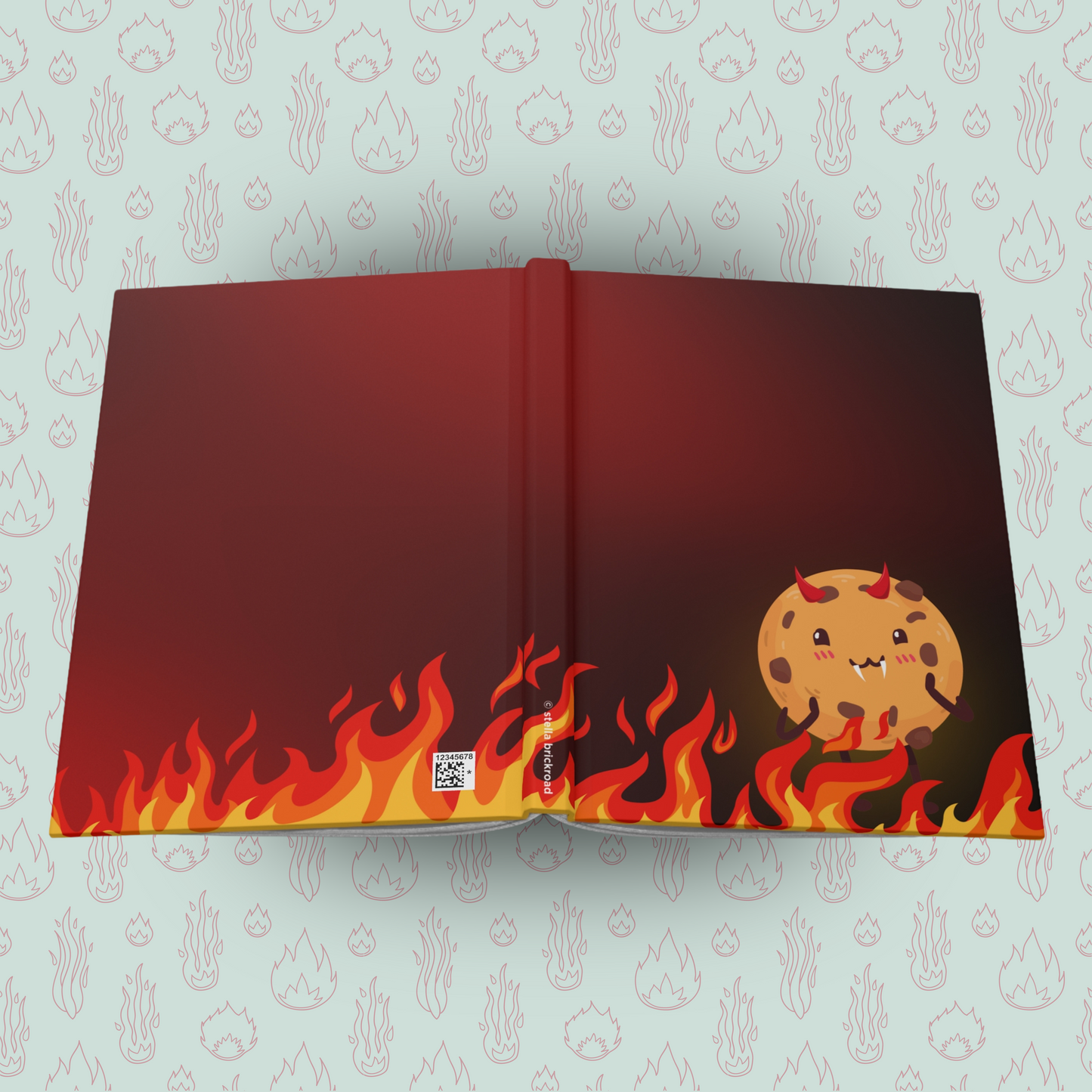 Toasted Crunchie of Darkness Hardcover Journal Notebook Matte | Cute Creepy Diary | Weirdcore Subversive Blank Lined Notebook