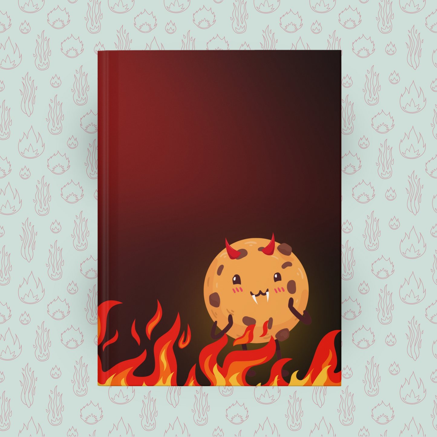 Toasted Crunchie of Darkness Hardcover Journal Notebook Matte | Cute Creepy Diary | Weirdcore Subversive Blank Lined Notebook