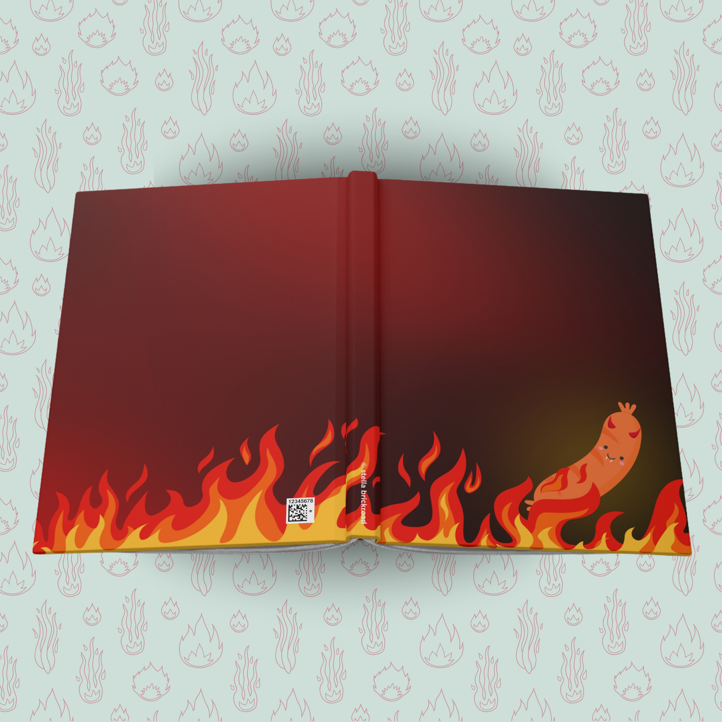 Sizzled Sausage of Darkness Hardcover Journal Notebook Matte | Cute Creepy Diary | Weirdcore Subversive Blank Lined Notebook