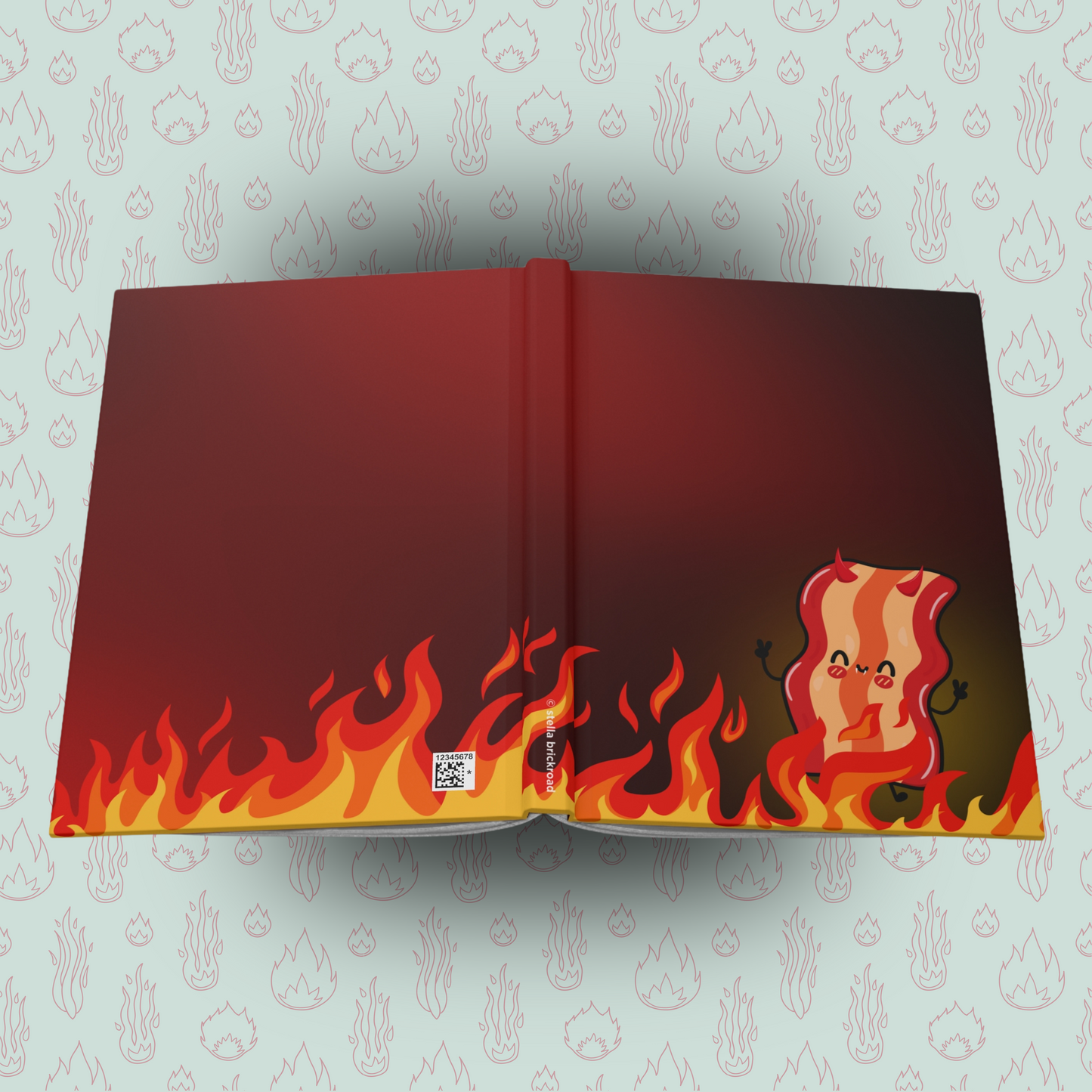 Sizzled Bacon of Darkness Hardcover Journal Notebook Matte | Cute Creepy Diary | Weirdcore Subversive Blank Lined Notebook