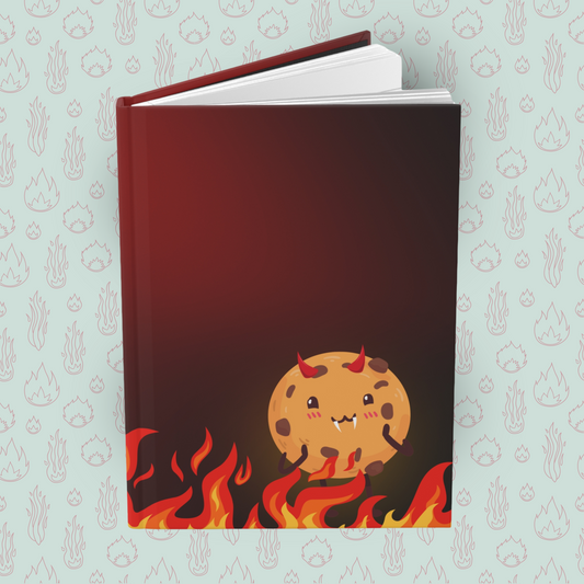 Toasted Crunchie of Darkness Hardcover Journal Notebook Matte | Cute Creepy Diary | Weirdcore Subversive Blank Lined Notebook