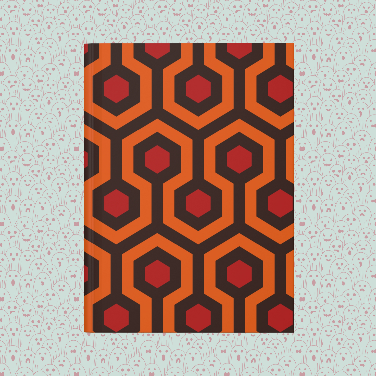 Overlook Hotel Carpet Inspired Pattern Hardcover Journal Matte | Horror Movie Merch | Classic Horror Notebook