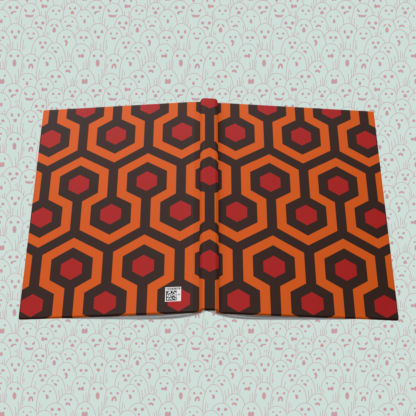 Overlook Hotel Carpet Inspired Pattern Hardcover Journal Matte | Horror Movie Merch | Classic Horror Notebook