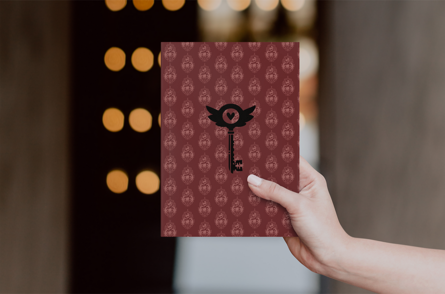 Hell Hotel Wallpaper Pattern Hardcover Journal Matte | Charlie Morningstar Key Notebook | Hell Hotel Musical Diary | Audition Journal