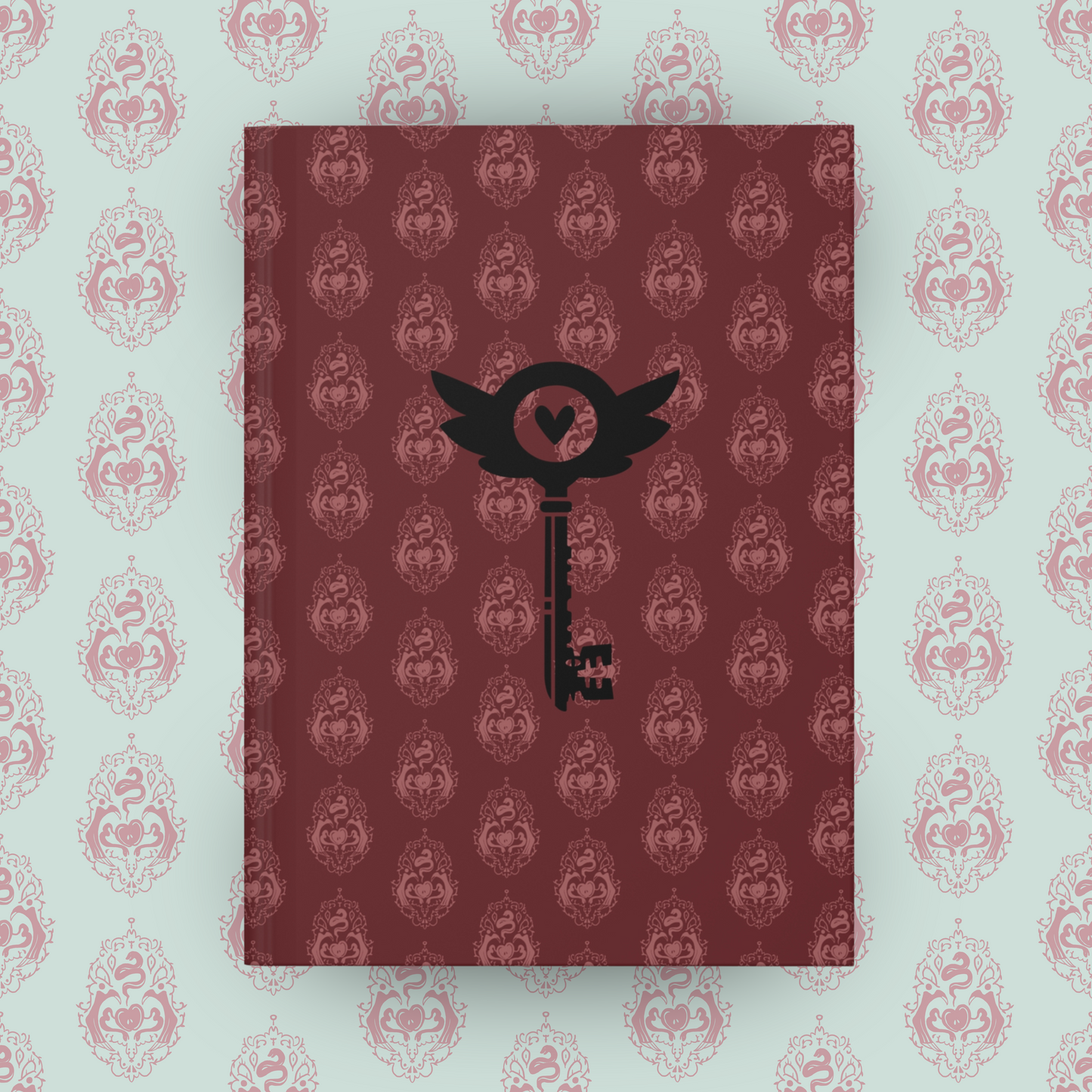 Hell Hotel Wallpaper Pattern Hardcover Journal Matte | Charlie Morningstar Key Notebook | Hell Hotel Musical Diary | Audition Journal