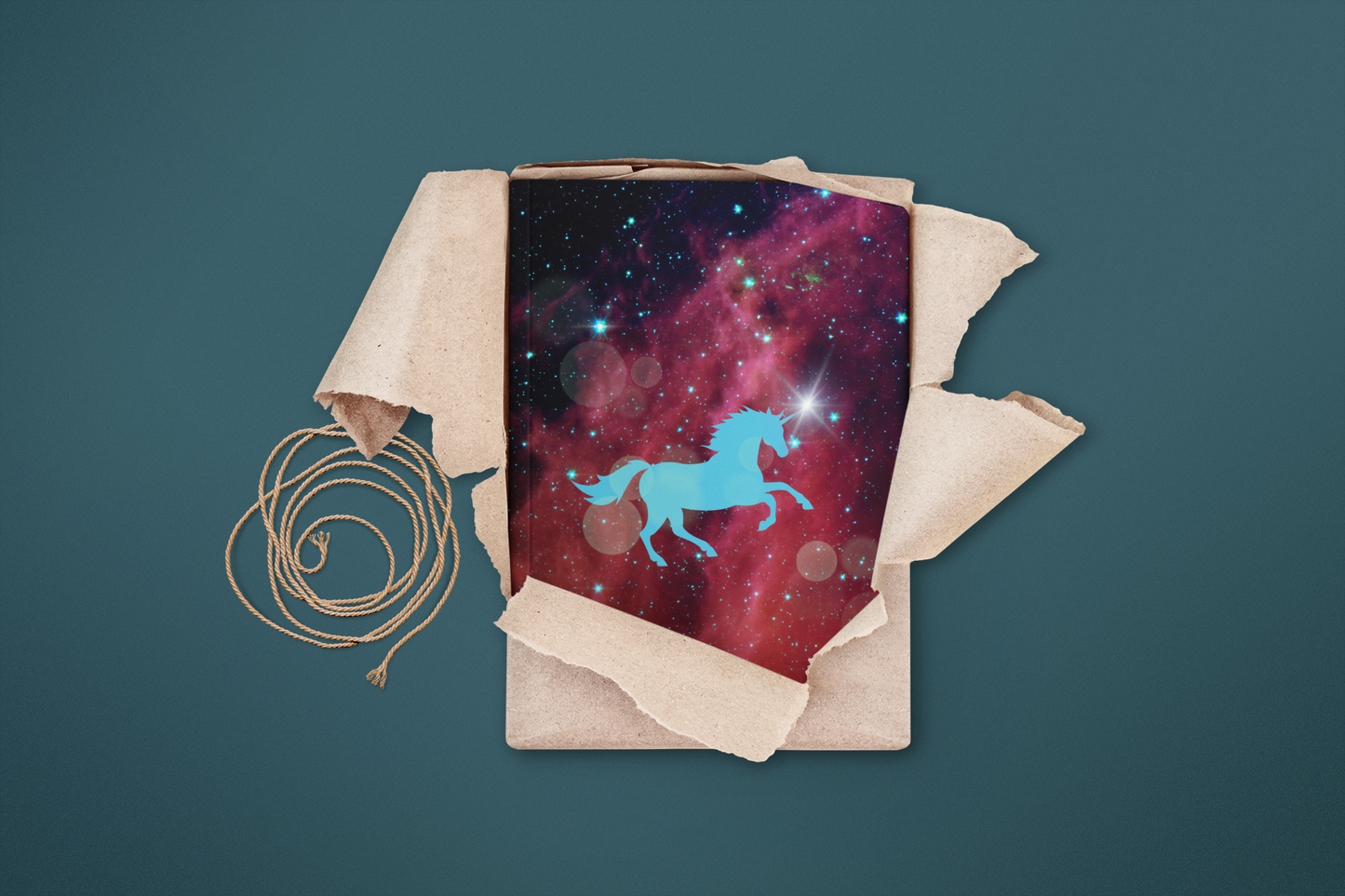 Unicorn Constellations Hardcover Journal Notebook Matte | Cosmic Themed Journal | Unicorn in Galaxies Diary | Stars in the Universe Notepad