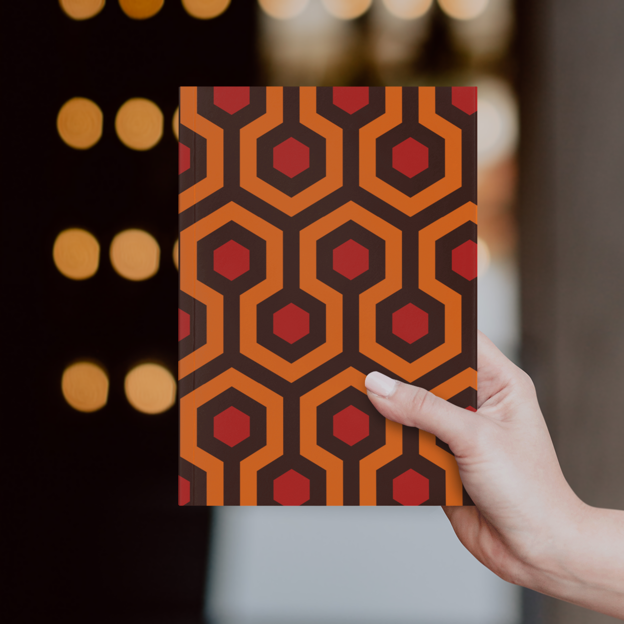 Overlook Hotel Carpet Inspired Pattern Hardcover Journal Matte | Horror Movie Merch | Classic Horror Notebook