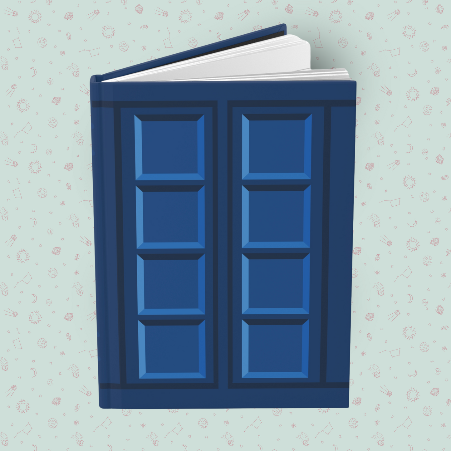 River Song's Diary Hardcover Journal Matte | 75 Lined Perforated Pages | Doctor Who Memorabilia | Minimalist TARDIS Notebook | Dr. Who Merch