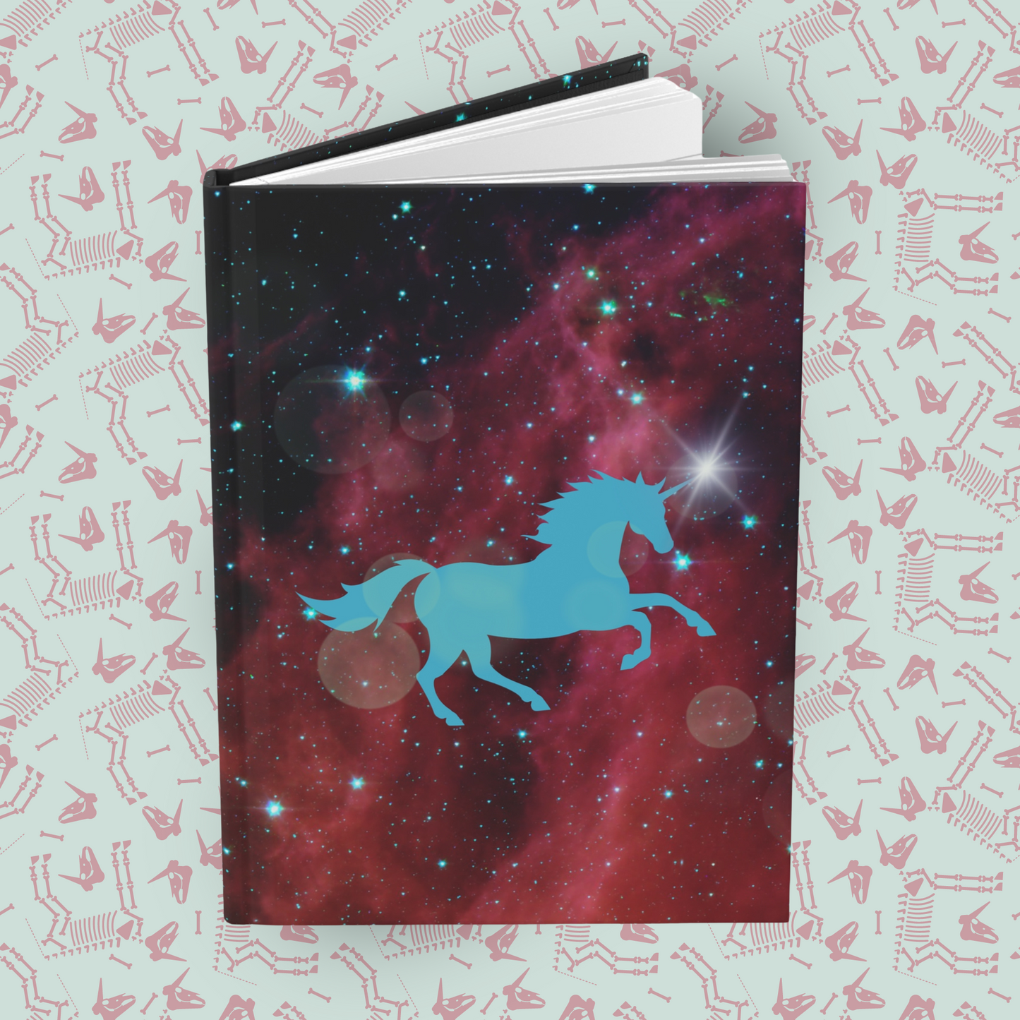 Unicorn Constellations Hardcover Journal Notebook Matte | Cosmic Themed Journal | Unicorn in Galaxies Diary | Stars in the Universe Notepad