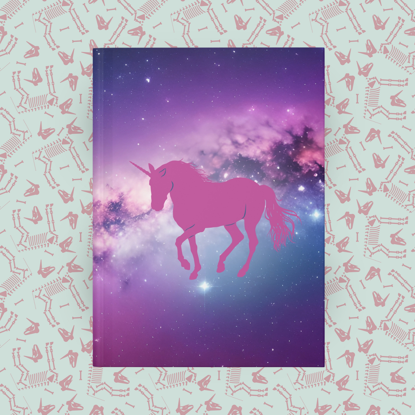 Mystical Unicorn Nebulas Hardcover Journal Notebook Matte | Cosmic Themed Journal | Unicorn in Galaxies Diary | Stars in the Universe Notepad