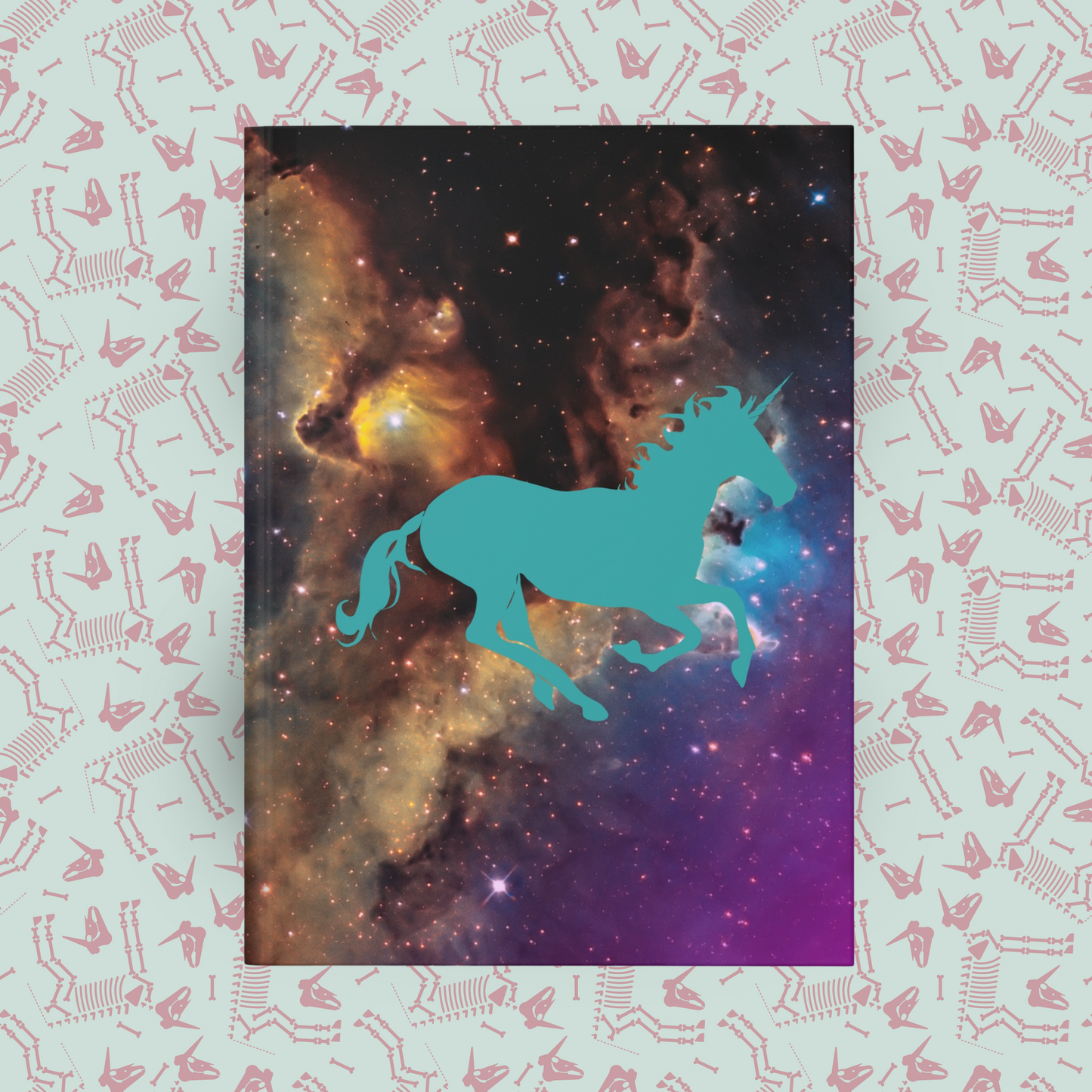 Unicorn Galaxy Odyssey Hardcover Journal Notebook Matte | Cosmic Themed Journal | Unicorn in Galaxies Diary | Stars in the Universe Notepad