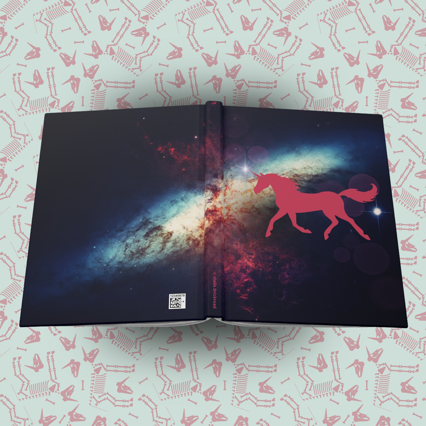 Galactic Unicorn Whispers Hardcover Journal Notebook Matte | Cosmic Themed Journal | Unicorn in Galaxies Diary | Stars in the Universe Notepad