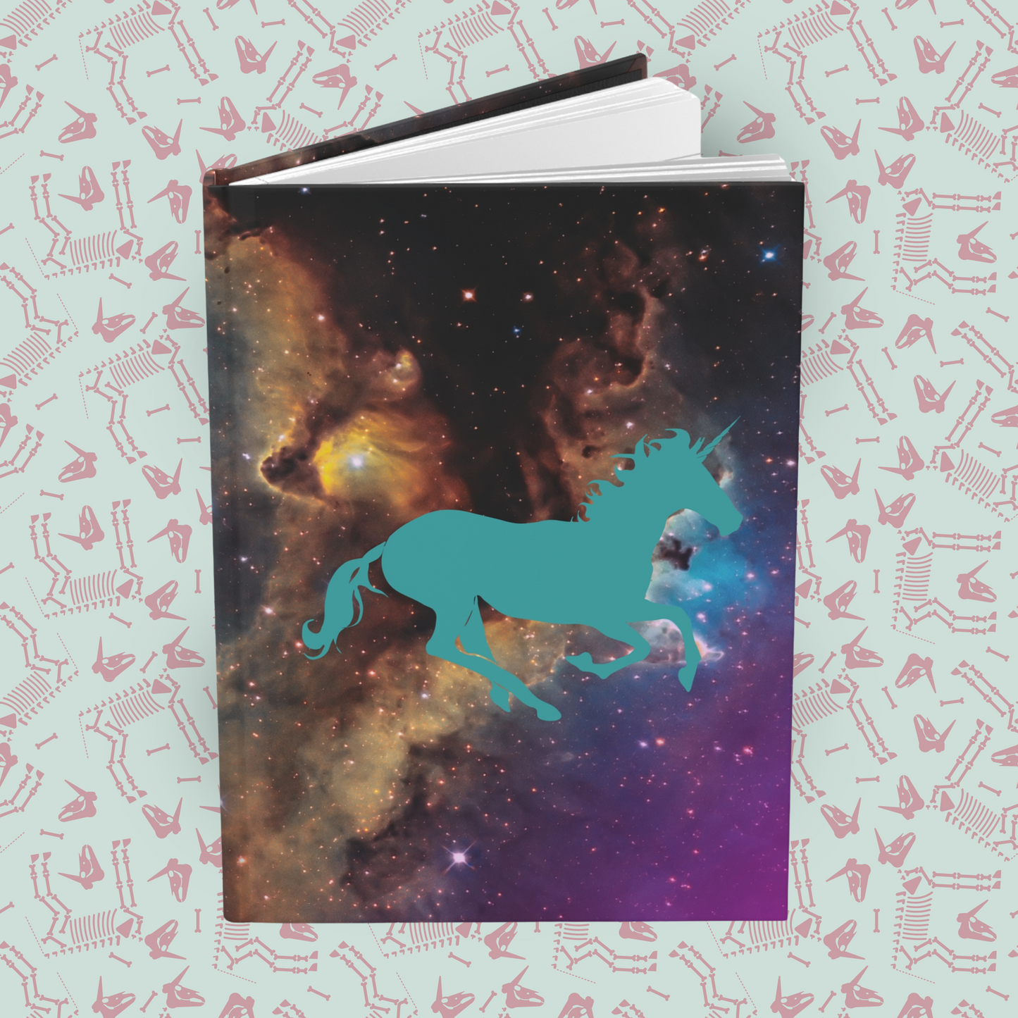 Unicorn Galaxy Odyssey Hardcover Journal Notebook Matte | Cosmic Themed Journal | Unicorn in Galaxies Diary | Stars in the Universe Notepad