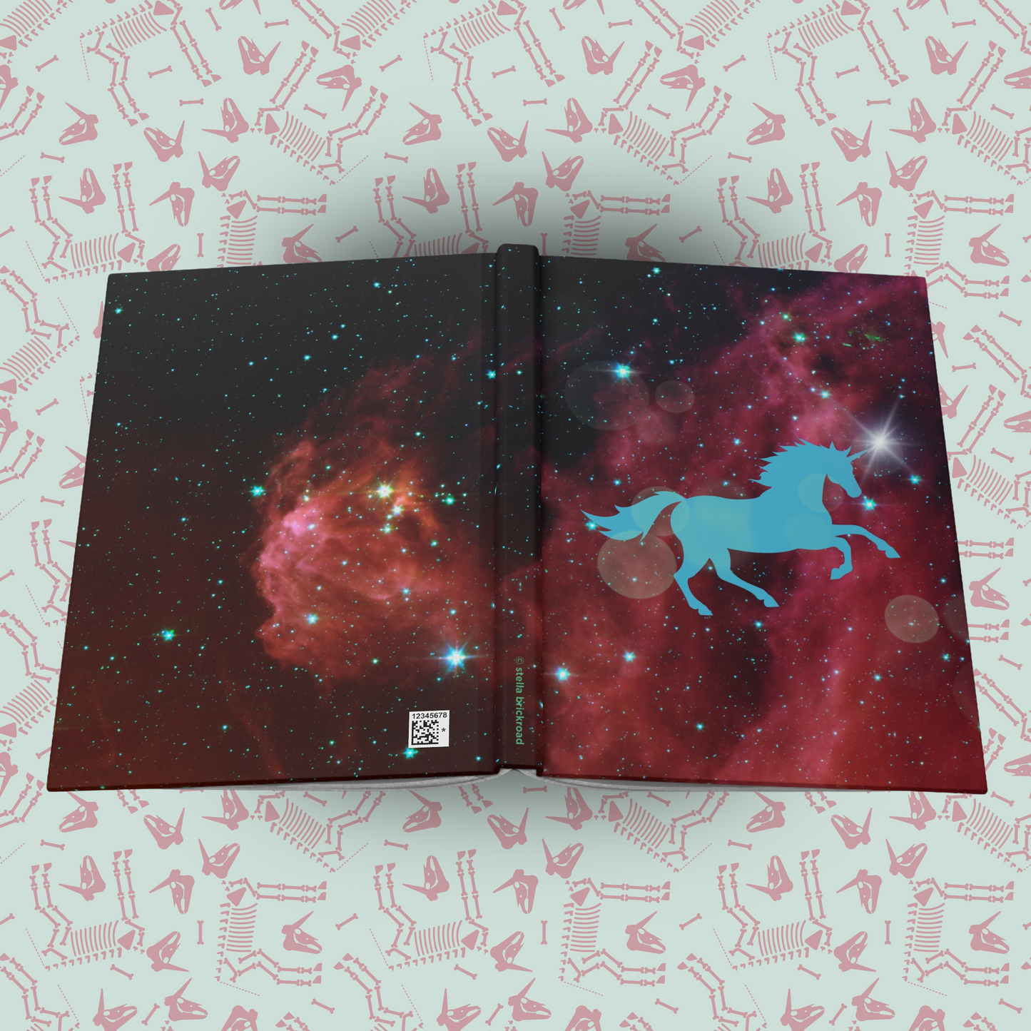 Unicorn Constellations Hardcover Journal Notebook Matte | Cosmic Themed Journal | Unicorn in Galaxies Diary | Stars in the Universe Notepad