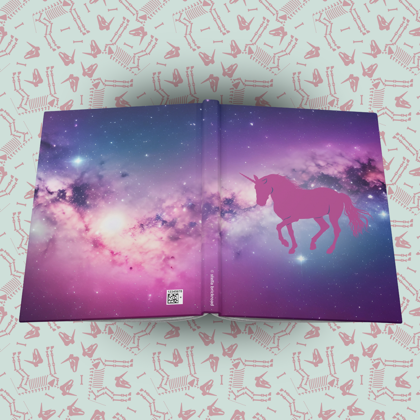 Mystical Unicorn Nebulas Hardcover Journal Notebook Matte | Cosmic Themed Journal | Unicorn in Galaxies Diary | Stars in the Universe Notepad