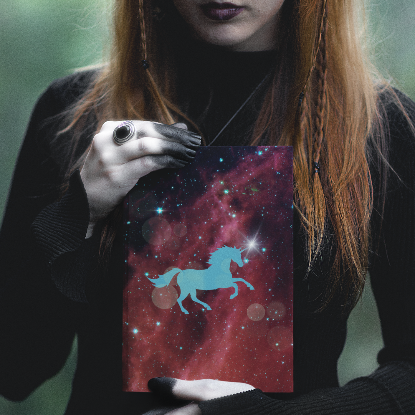 Unicorn Constellations Hardcover Journal Notebook Matte | Cosmic Themed Journal | Unicorn in Galaxies Diary | Stars in the Universe Notepad